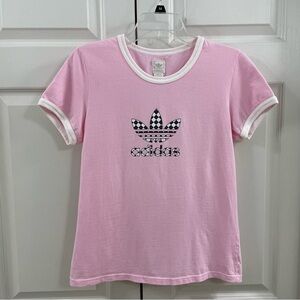 Adidas Women’s Short Sleeved Shirt - Pink - Size L